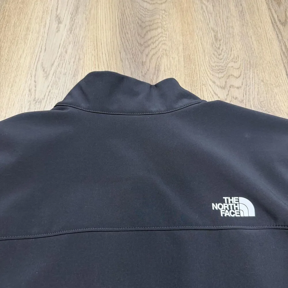 The North Face Jacket Mens 2XL Black Windwall Softshell Full Zip Outdoor Hiking